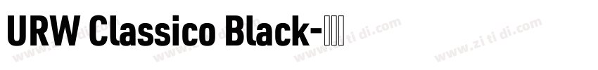 URW Classico Black字体转换